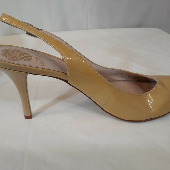 Vince Camuto 10 1/2  women's nude high heels - Picture 6 of 10